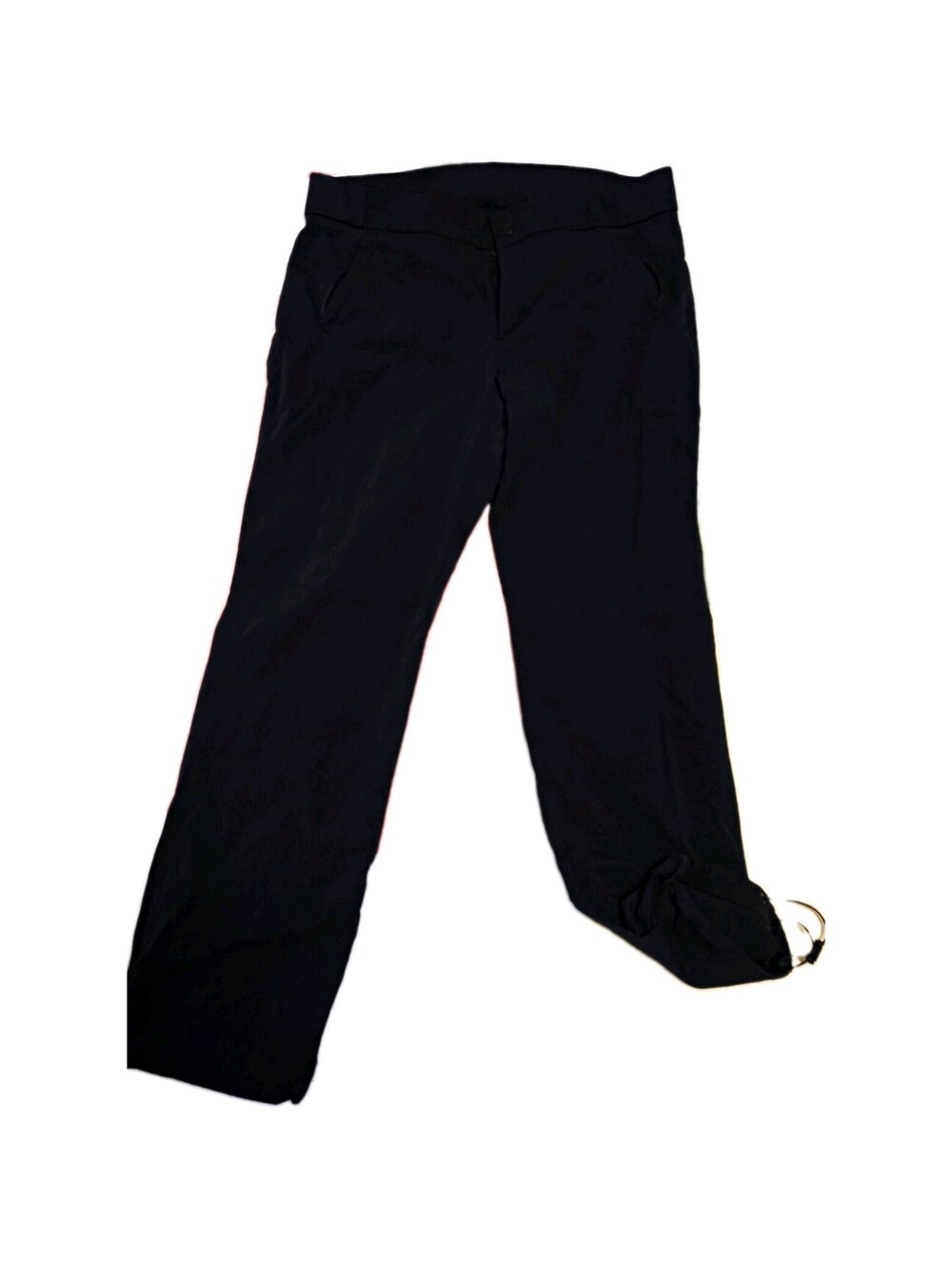 Kirkland Signature Women's Black Pull-On Stretch Pants 16 Zip Pocket